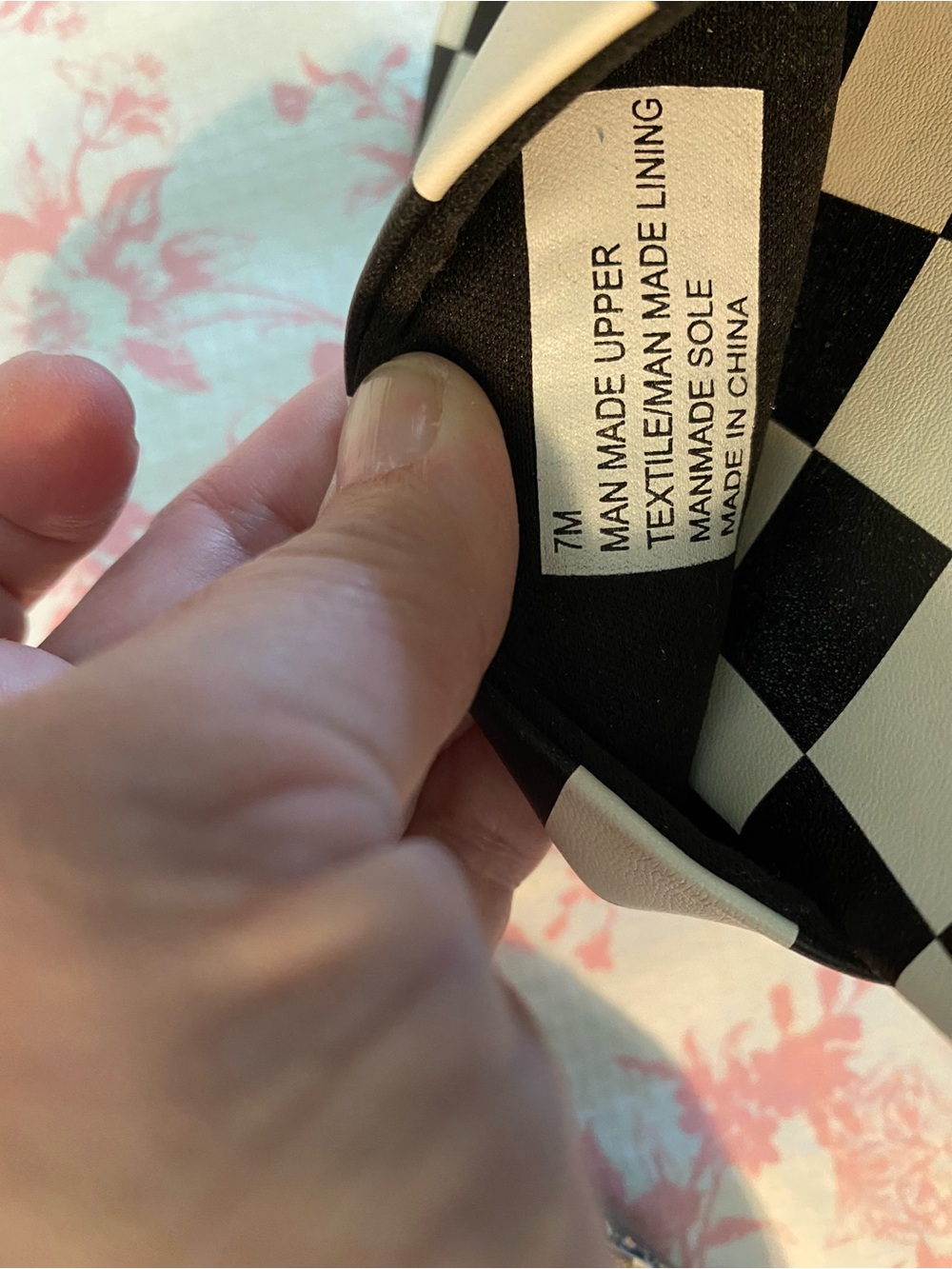 Gianni Bini Black and White Checkerboard Slide - Picture 3 of 3